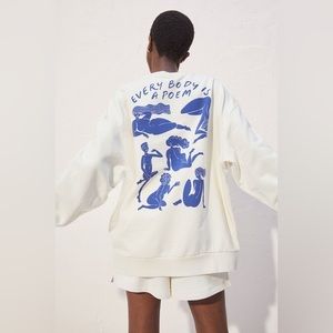 Every body is a Poem Graphic Crewneck Sweatshirt